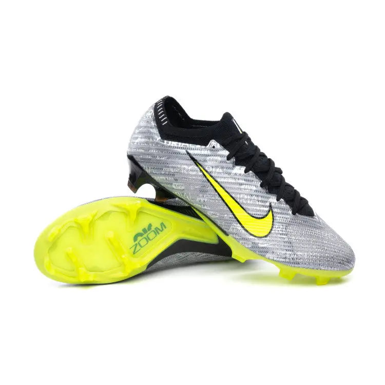 Nike Air Zoom Mercurial Vapor 15 Elite FG XXV - Silver/Neon/Black