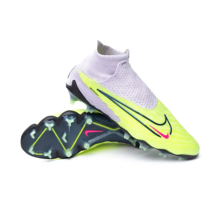 Nike Phantom GX Elite DF FG Luminous - Neon/Gridiron/Violett