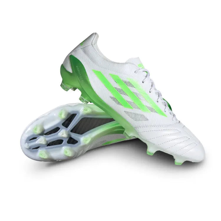 adidas X Speedportal 99 Leather .1 FG Speed Sense - Footwear White/Solar Green LIMITED EDITION